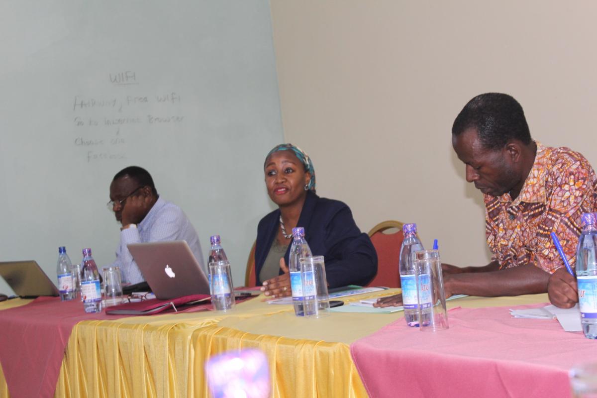 Dr Zahara Nampewo delivers her presentation