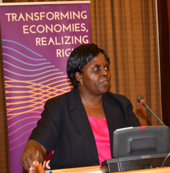 Dr Sarah Ssewanyana from the Economic Policy Research Centre