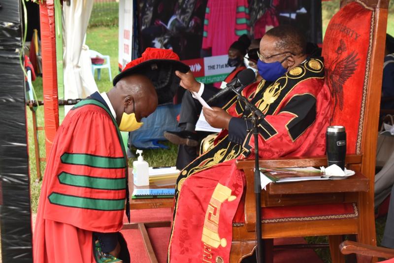 The Chancellor confers a Doctorate of Philosophy upon Dr Robert Kakuru