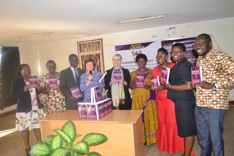The Chargé d’Affaires of the Royal Norwegian Embassy in Uganda, Annlaug Rønneberg (4th left), officially launched the book