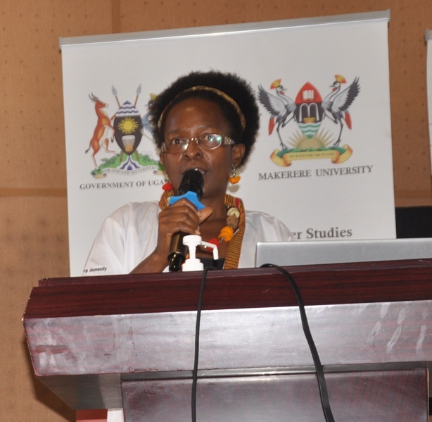 Dr Muhanguzi disseminating the findings of the baseline survey