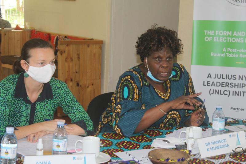 JNLC Director, Dr Suzie Nansozi Muwanga (R) and KAS Country Director, Ms. Anna Reismann at the planning meeting