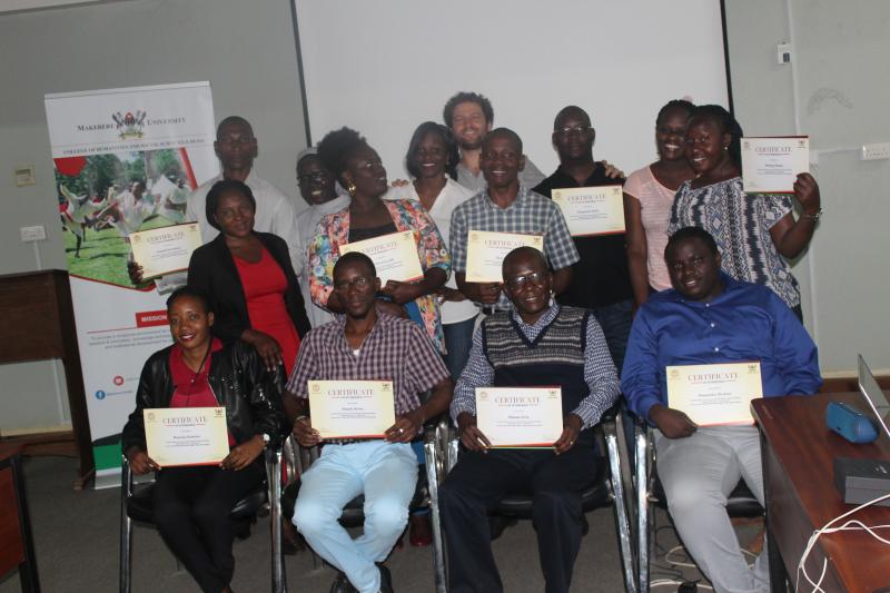 Some of the graduate students who participated in the training