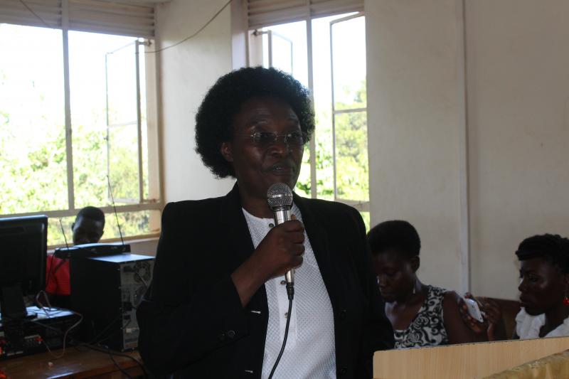 The Director Gender Mainstreaming, Ms Frances Nyachwo