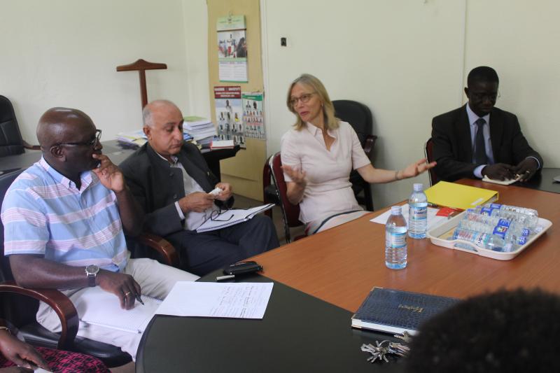 The Andrew W Mellon Foundation team in a meeting with CHUSS management