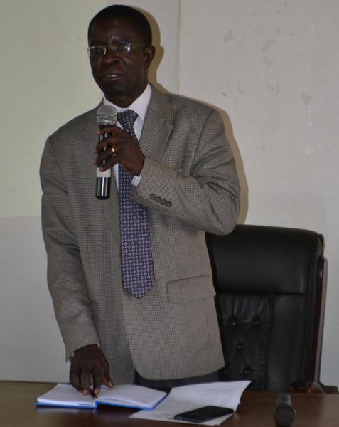 Prof. Kirumira addresses participants