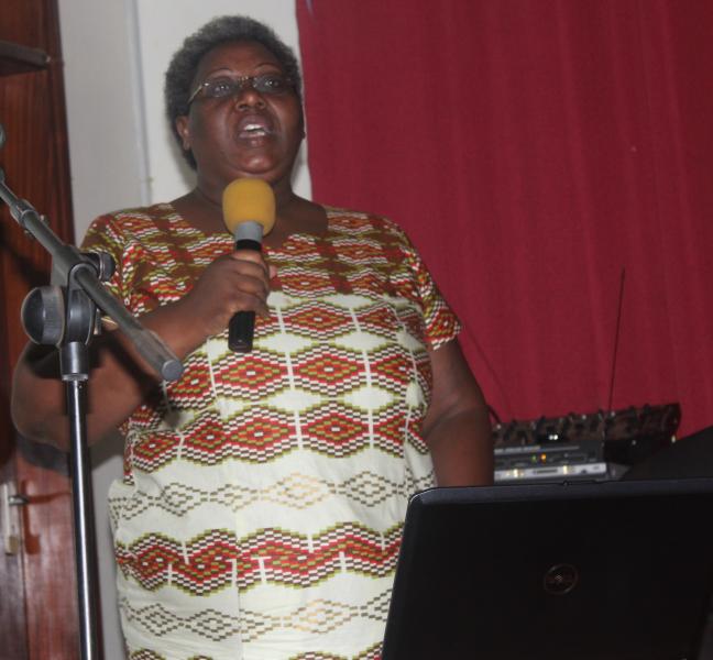 Dr Sheila Ndyanabangi delivered a presentation on stigma