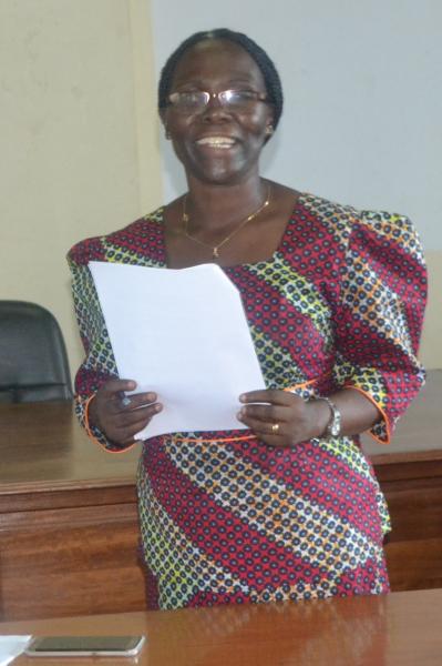 The Head Department of Performing Arts and Film, Assoc. Prof. Sylvia Nannonga - Tamusuza 