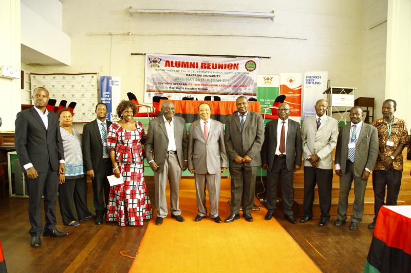 Some of the former and current members of staff of the Department of Political Science and Public Administration