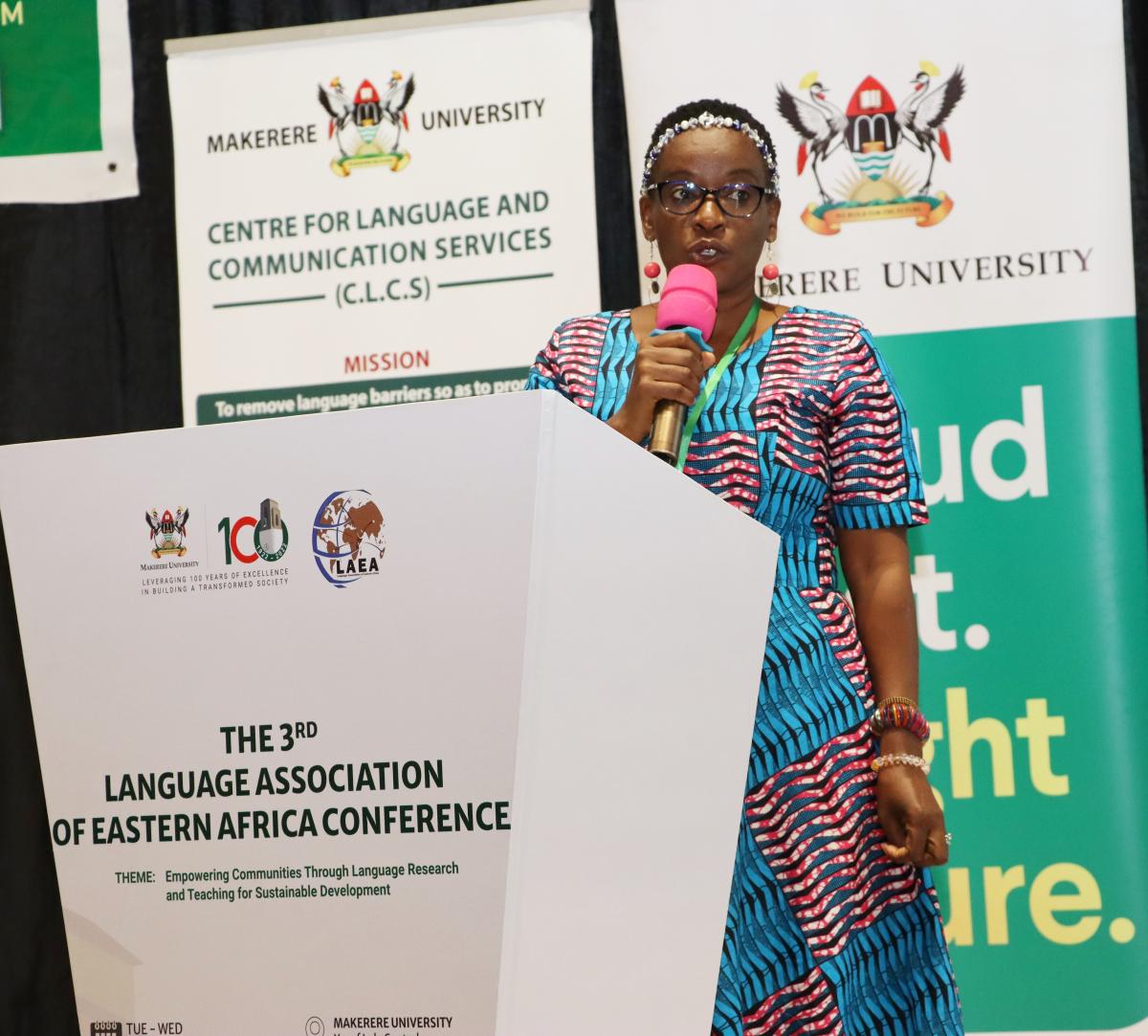 Dr.  Susan Nyaga-Anzuruni delivering the keynote address