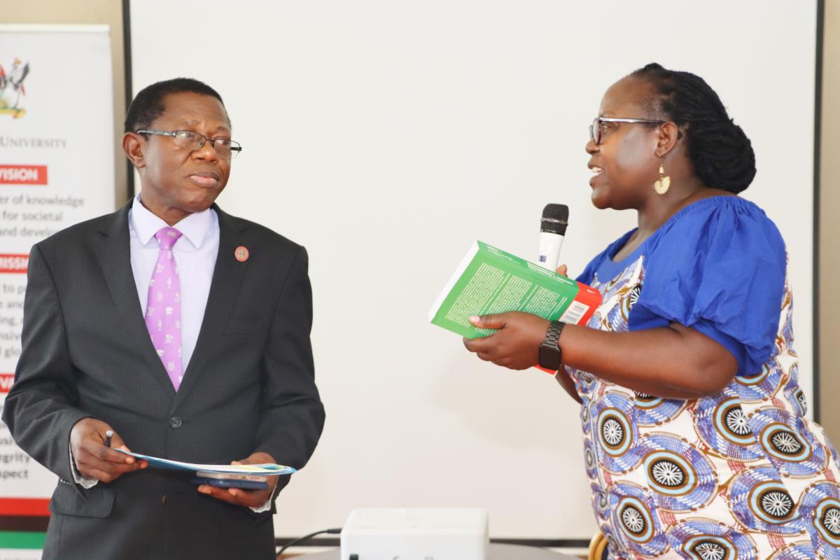 Prof. Buyinza Mukadasi  and Prof. Josephine Ahikire during the opening session