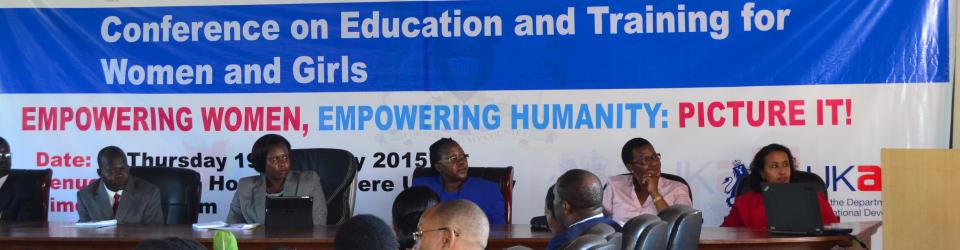 Right-Left, UN Women Country Representative, Mrs. Hodan Addou, Assoc. Prof Josephine Ahikire, Hon Jessica Alupo, Assoc. Prof. Okello Ogwang, and Prof. Edward K. Kirumira