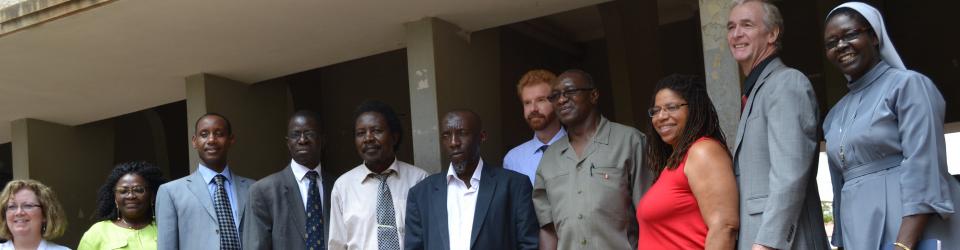 The Principal of CHUSS, Deputy Principal and Deans in a group photo with the team from North Carolina State University