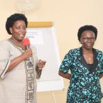 Assoc. Prof. Helen Nkabala introducing  Prof. Sylivia Antonia Nakimera Nanyonga  Tamusuza 