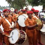 The Uganda  Prisons band joined the the peae walk