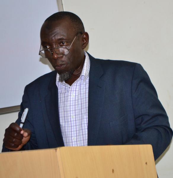 Prof. Abasi Kiyimba delivers his remarks