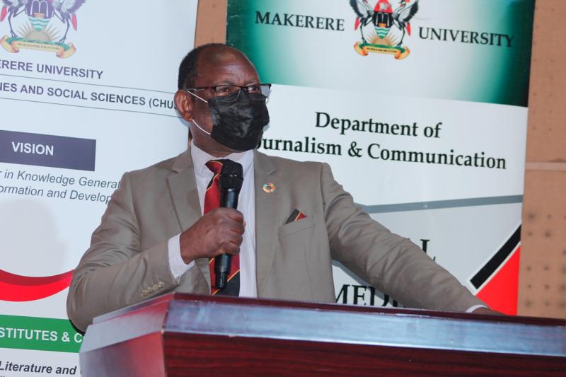 The Vice Chancellor, Prof. Barnabas Nawangwe addressing participants